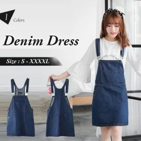 DENIM SINGLE POCKETS DRESS