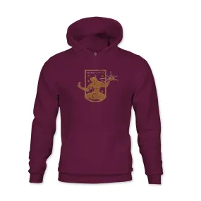 Detroit City FC Color Badge Youth Fleece Pullover Hoodie - Maroon