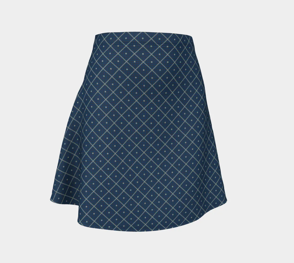 Diamond and Dot Flare Skirt