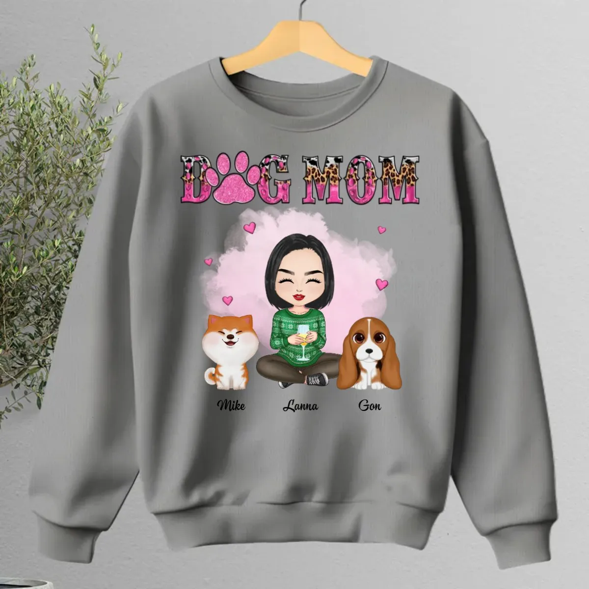 Dog Lovers - Dog Mom And Cute Dogs - Personalized T-Shirt