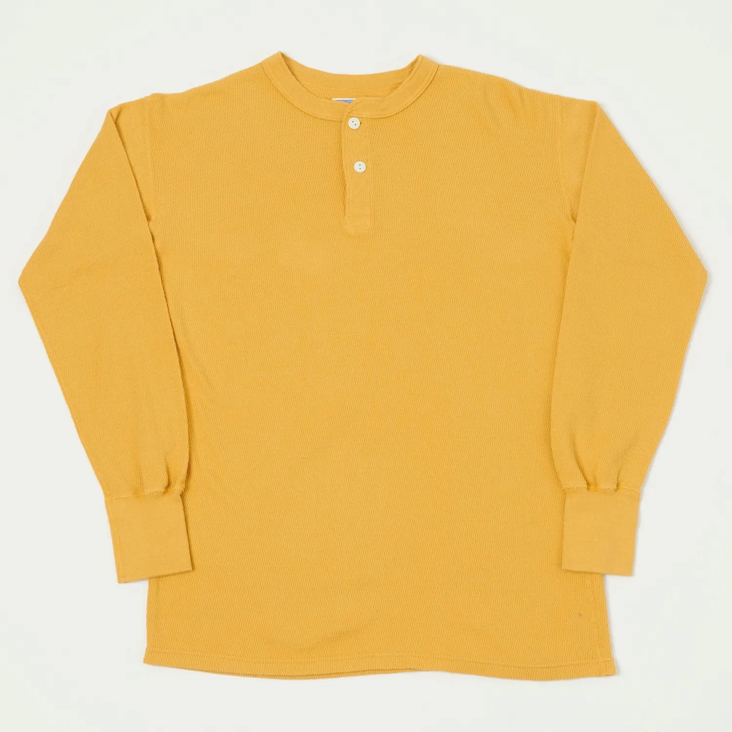 Dubbleworks Thermal Henley Tee - Citrus