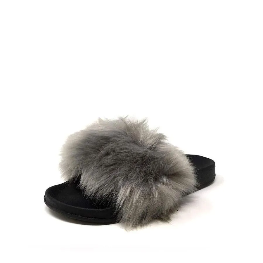 Ella Slip On Fluffy Slider