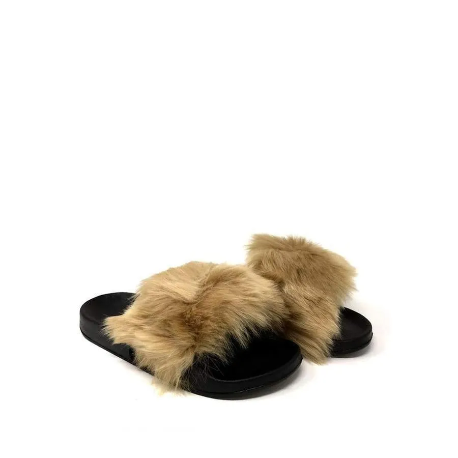 Ella Slip On Fluffy Slider