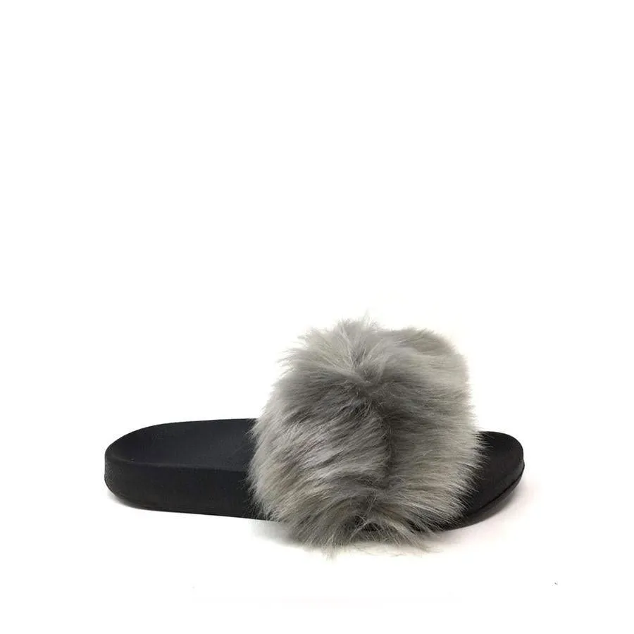 Ella Slip On Fluffy Slider