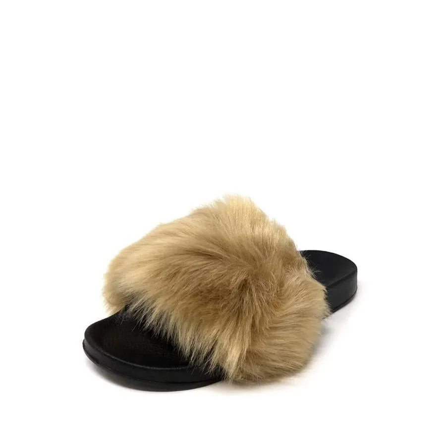 Ella Slip On Fluffy Slider