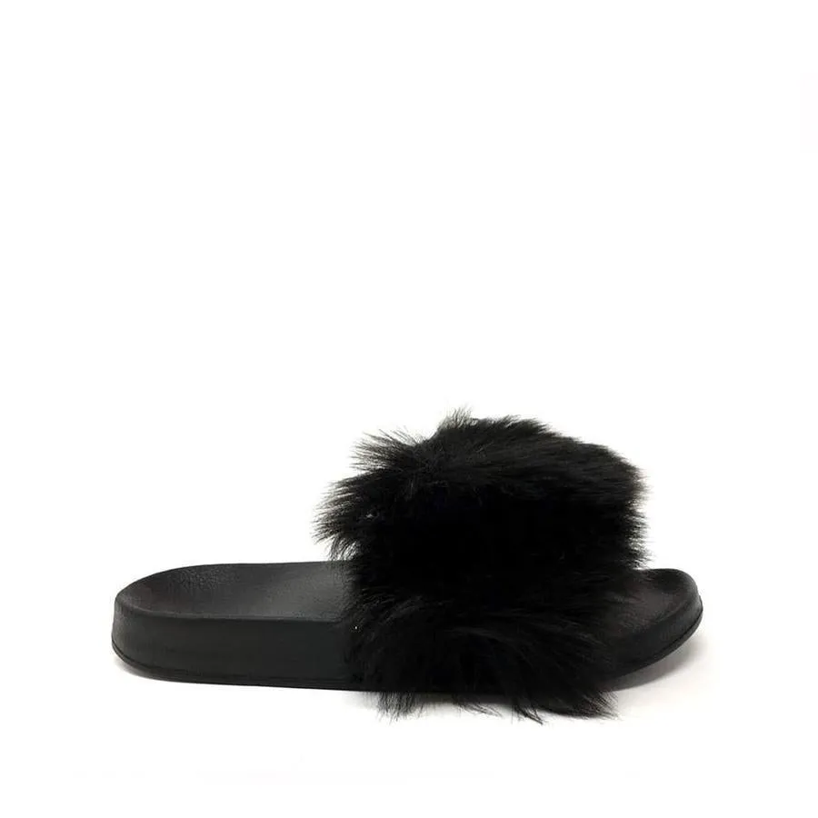 Ella Slip On Fluffy Slider