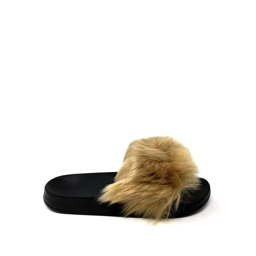 Ella Slip On Fluffy Slider