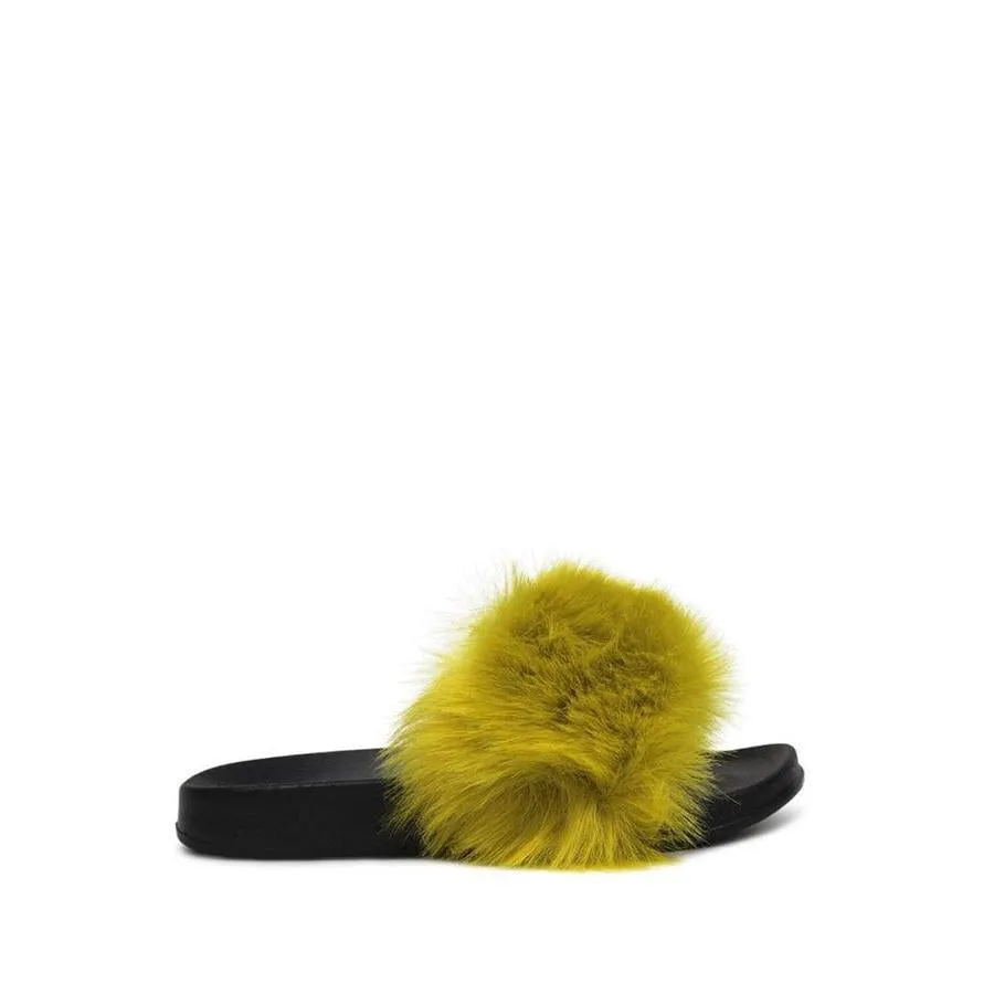 Ella Slip On Fluffy Slider