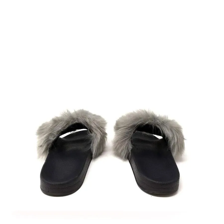 Ella Slip On Fluffy Slider