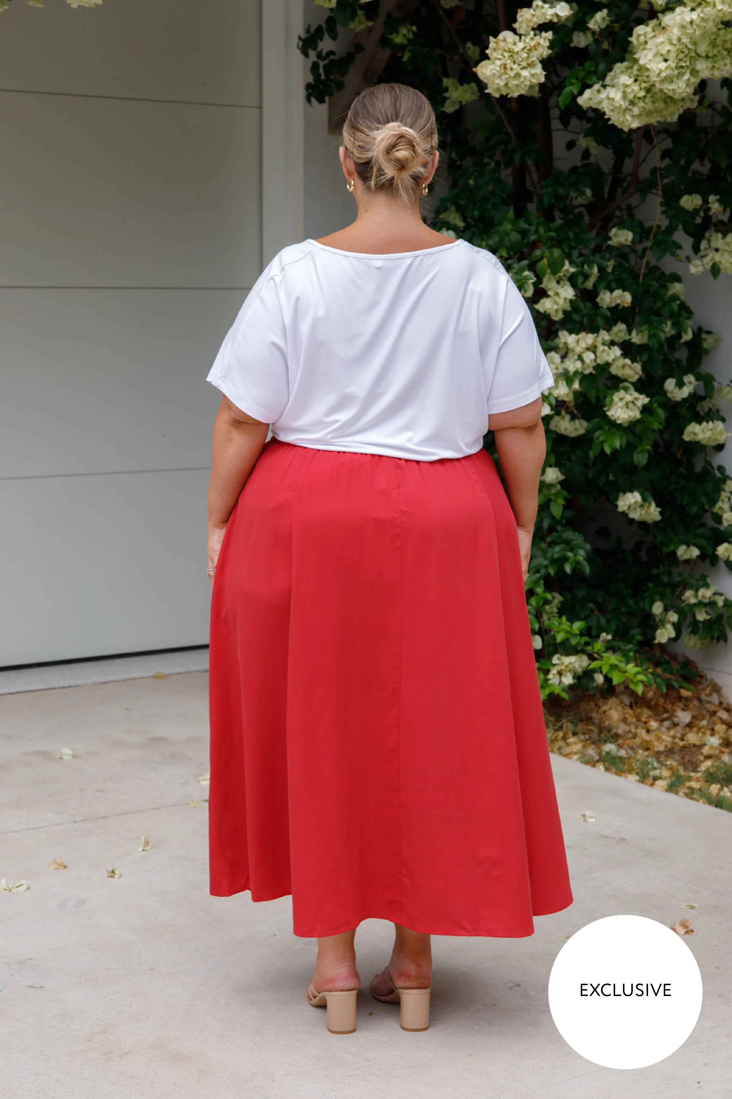 Esme Skirt | Cherry Red