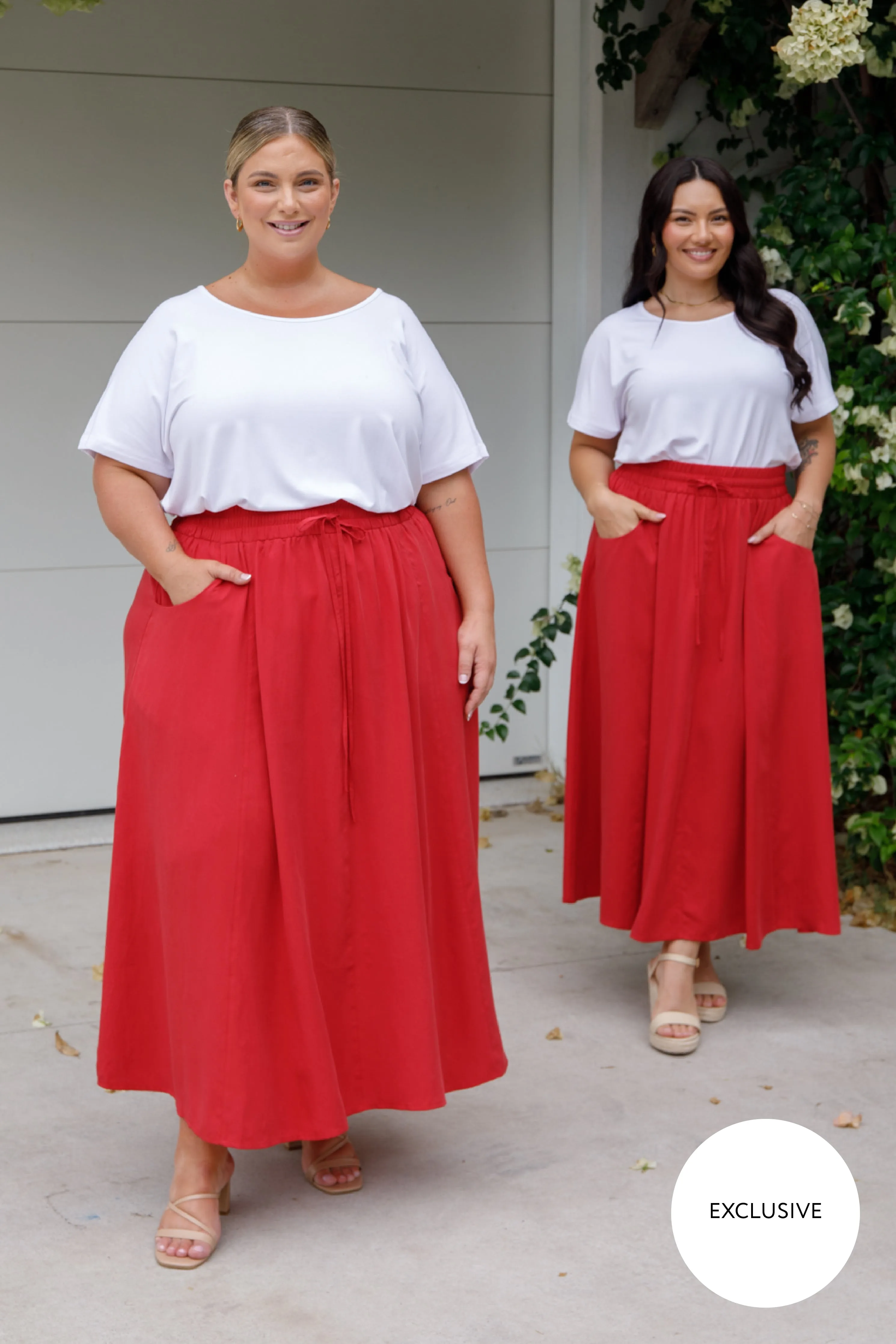 Esme Skirt | Cherry Red