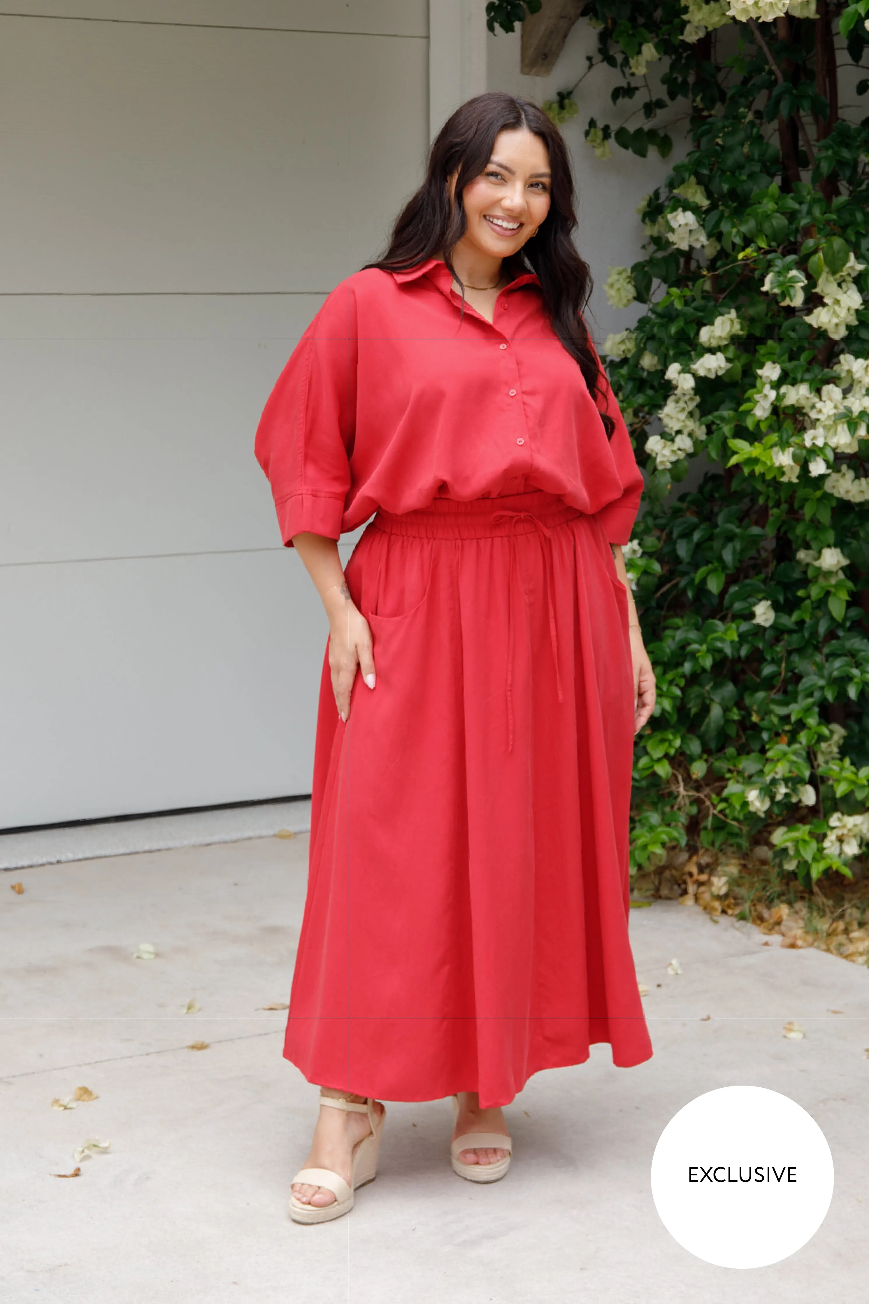 Esme Skirt | Cherry Red