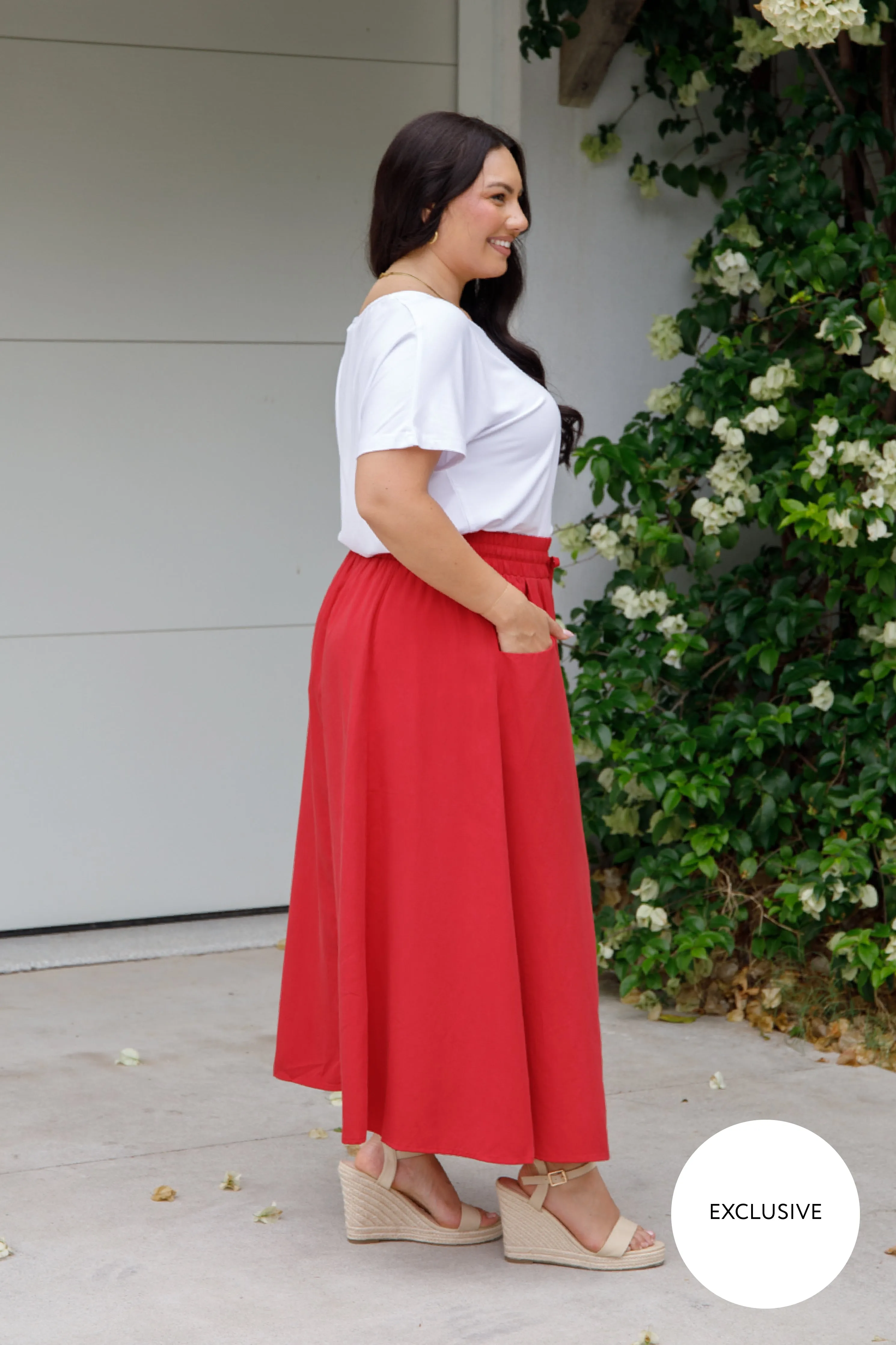 Esme Skirt | Cherry Red