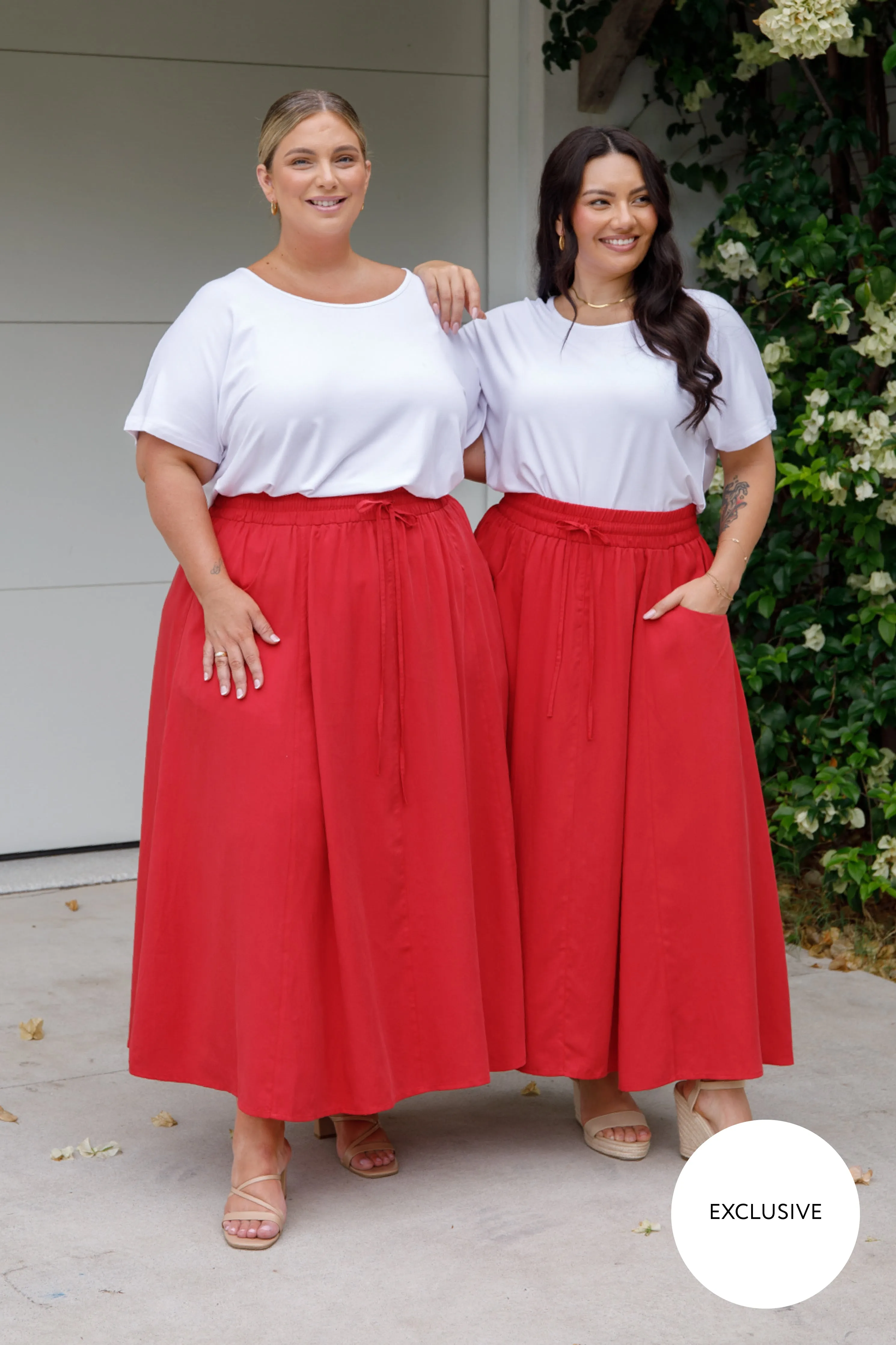 Esme Skirt | Cherry Red