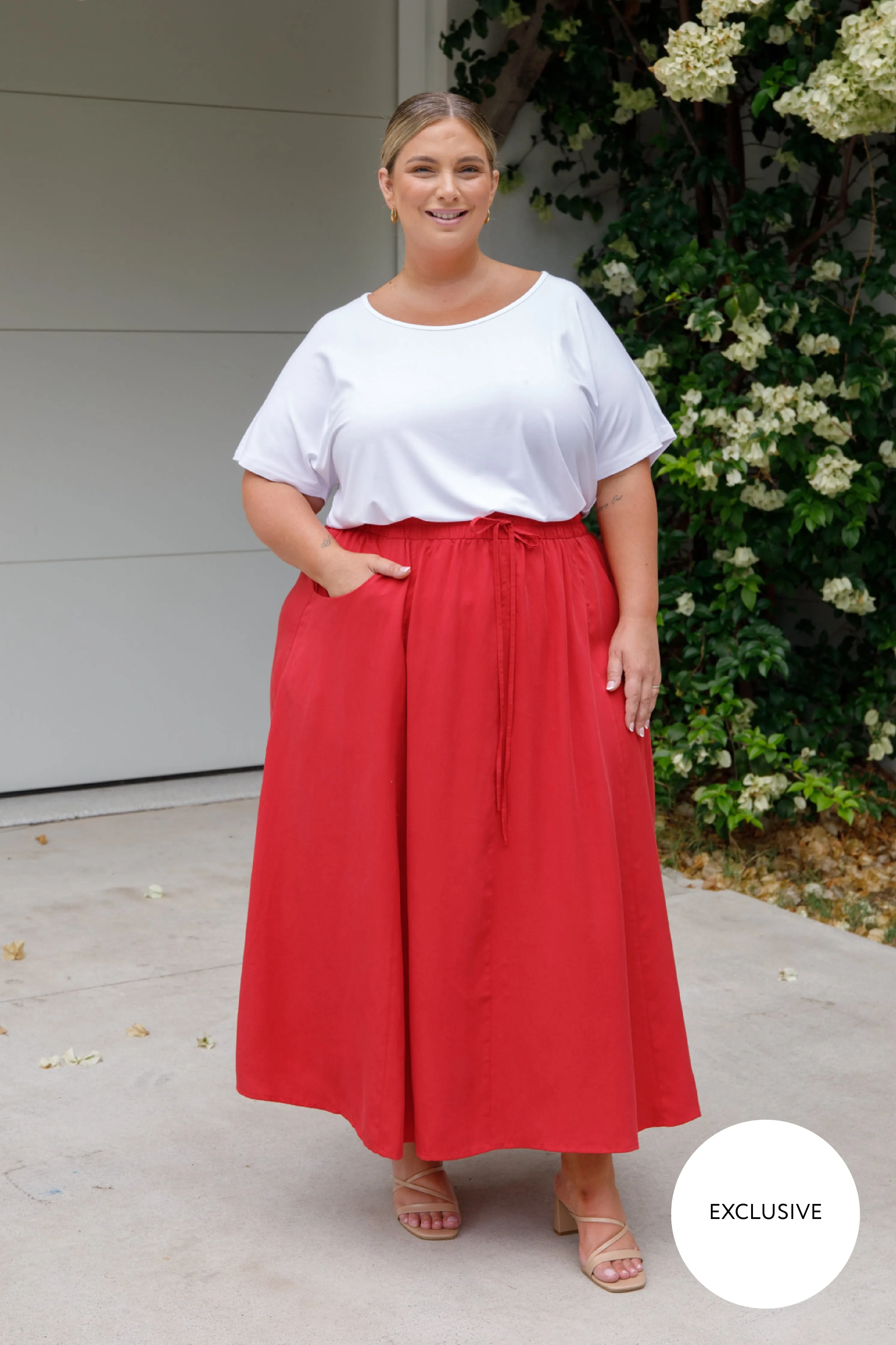 Esme Skirt | Cherry Red