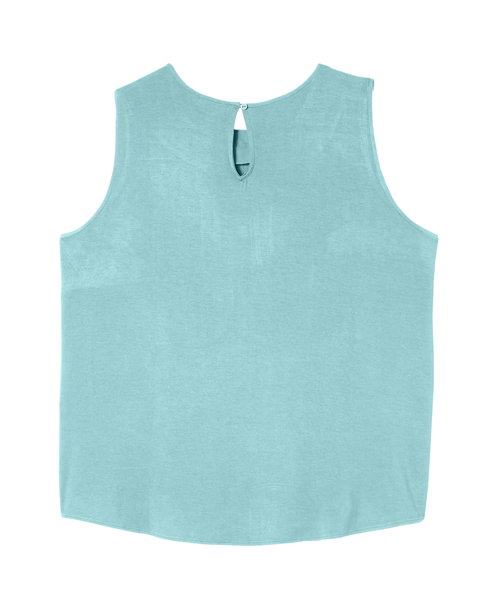 Esmeralda Sleeveless Front Pleat Tank | Light Blue