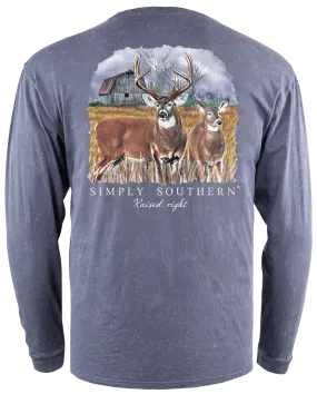 Final Sale✨ Deer Men's Long Sleeve Simply Southern