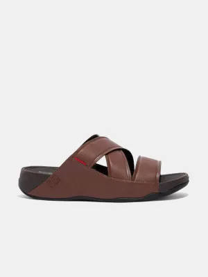 Fitflop Men's Chi Embossed Leather Sandals