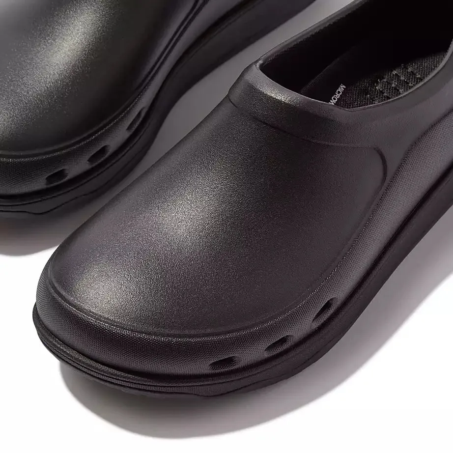 FitFlop Womens Work High Performance Professional Clogs All Black