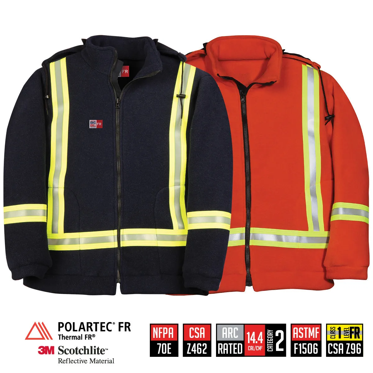 Fleece High Visibility Jacket - BK460PTF