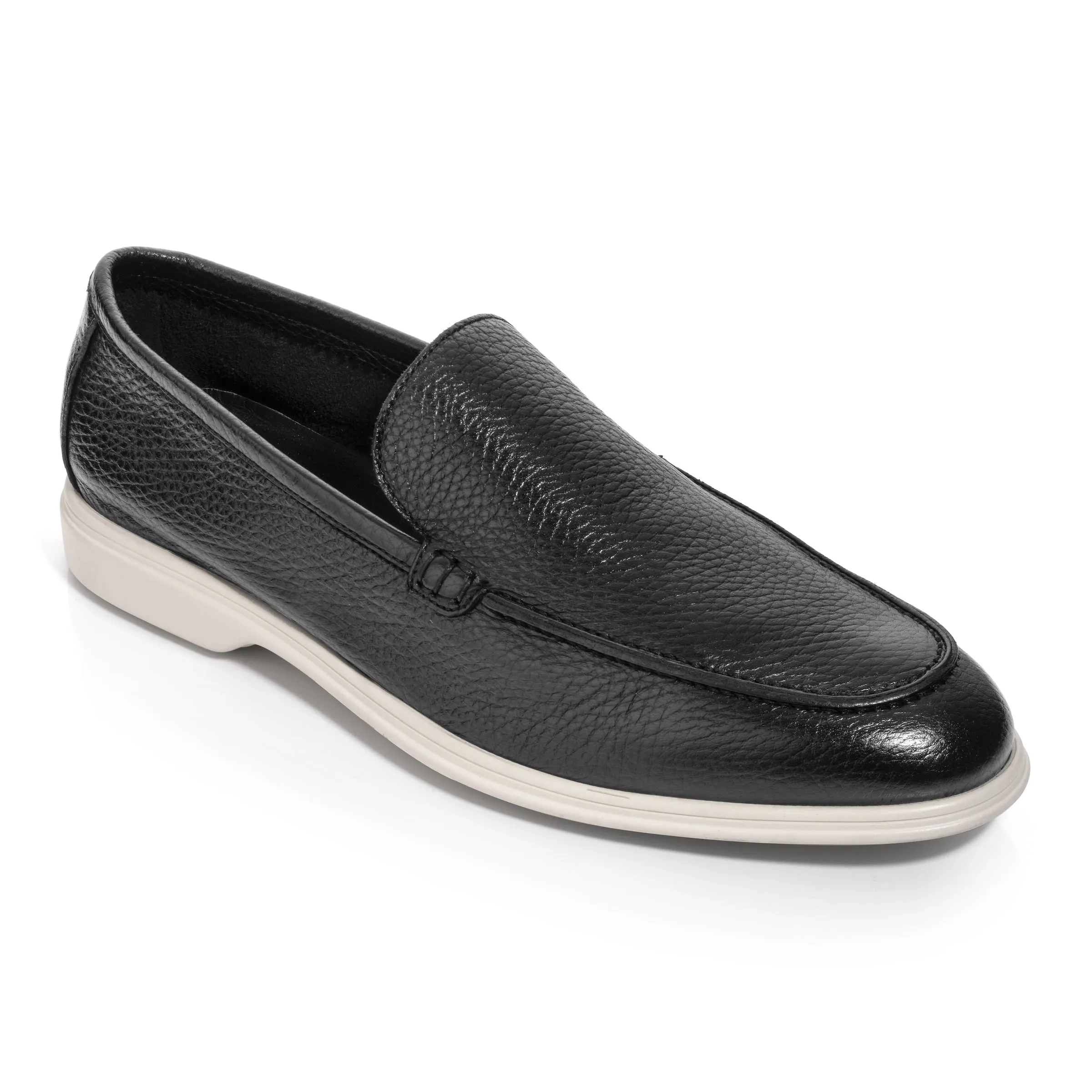 Forza Black Deerskin Slip On