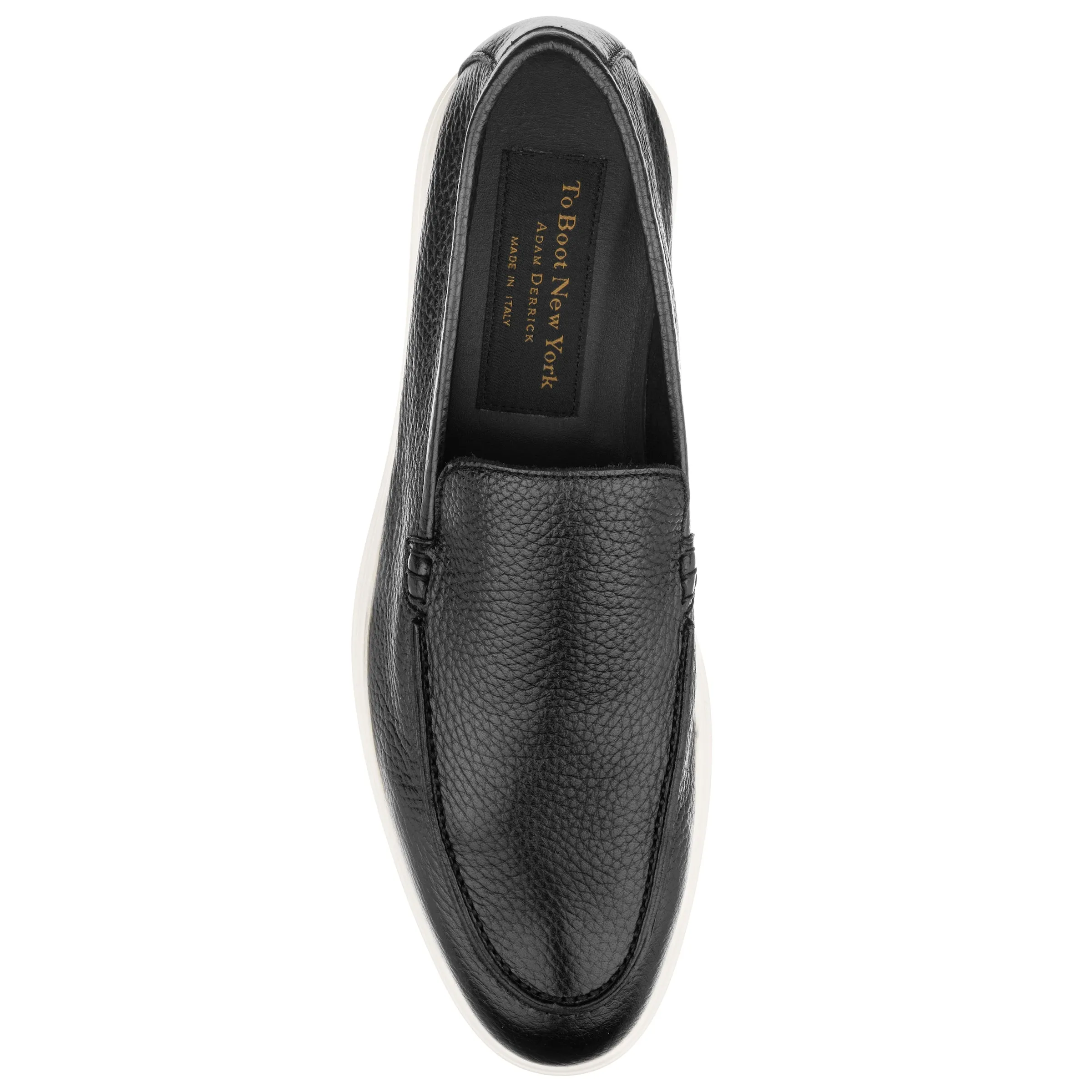 Forza Black Deerskin Slip On