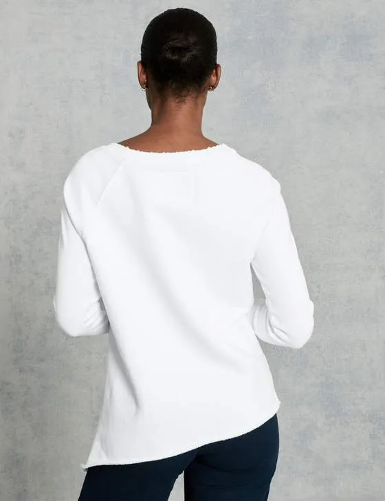 Frank & Eileen - Asymmetric Sweatshirt White