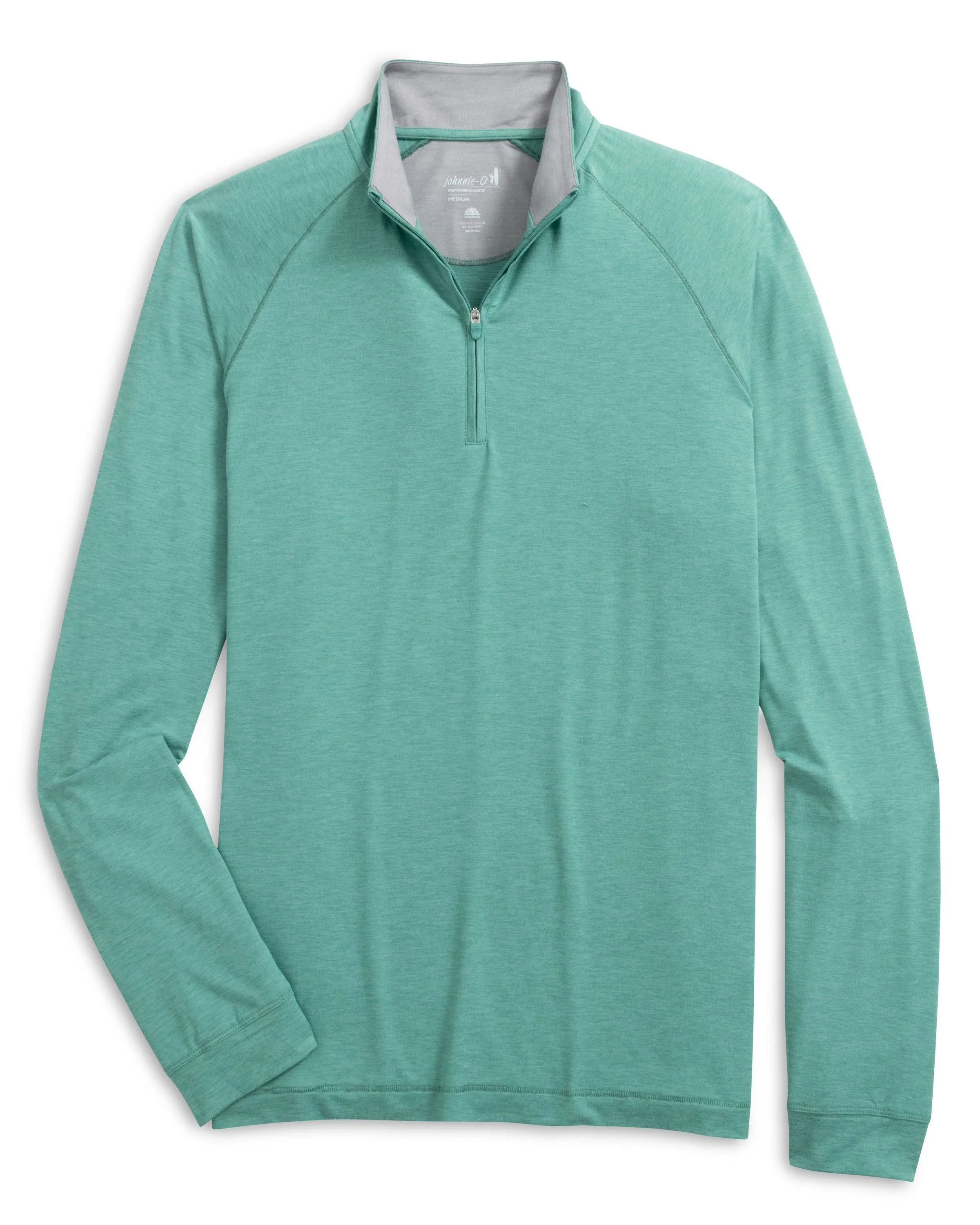 Freeborne Performance 1/4 Zip Pullover-Green Grass