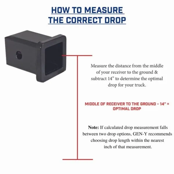 Gen-Y Hitch Phantom 5K Drop Hitch (2" Hollow Shank) 4.5" or  7" Offset Drop