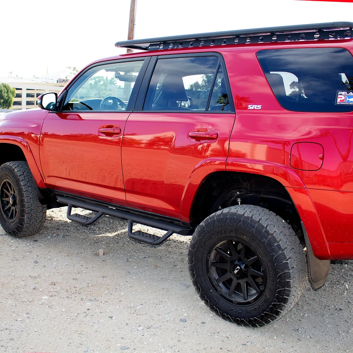 Go Rhino Dominator D2 Side Steps Toyota 4Runner (14-21) [Extreme - w/ Welded Drop Down Hoop Steps] Extreme D2