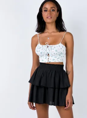 Greta Mini Skirt Black