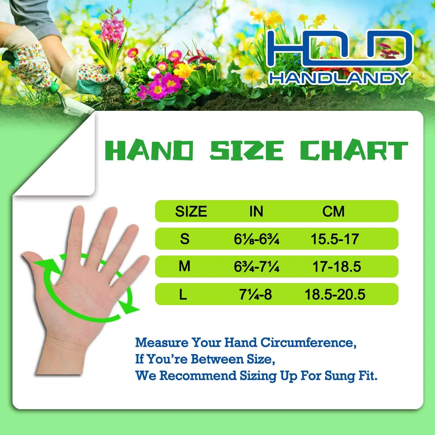 HANDLANDY Women Leather Gardening Gloves 3D Mesh Comfort Fit 5173