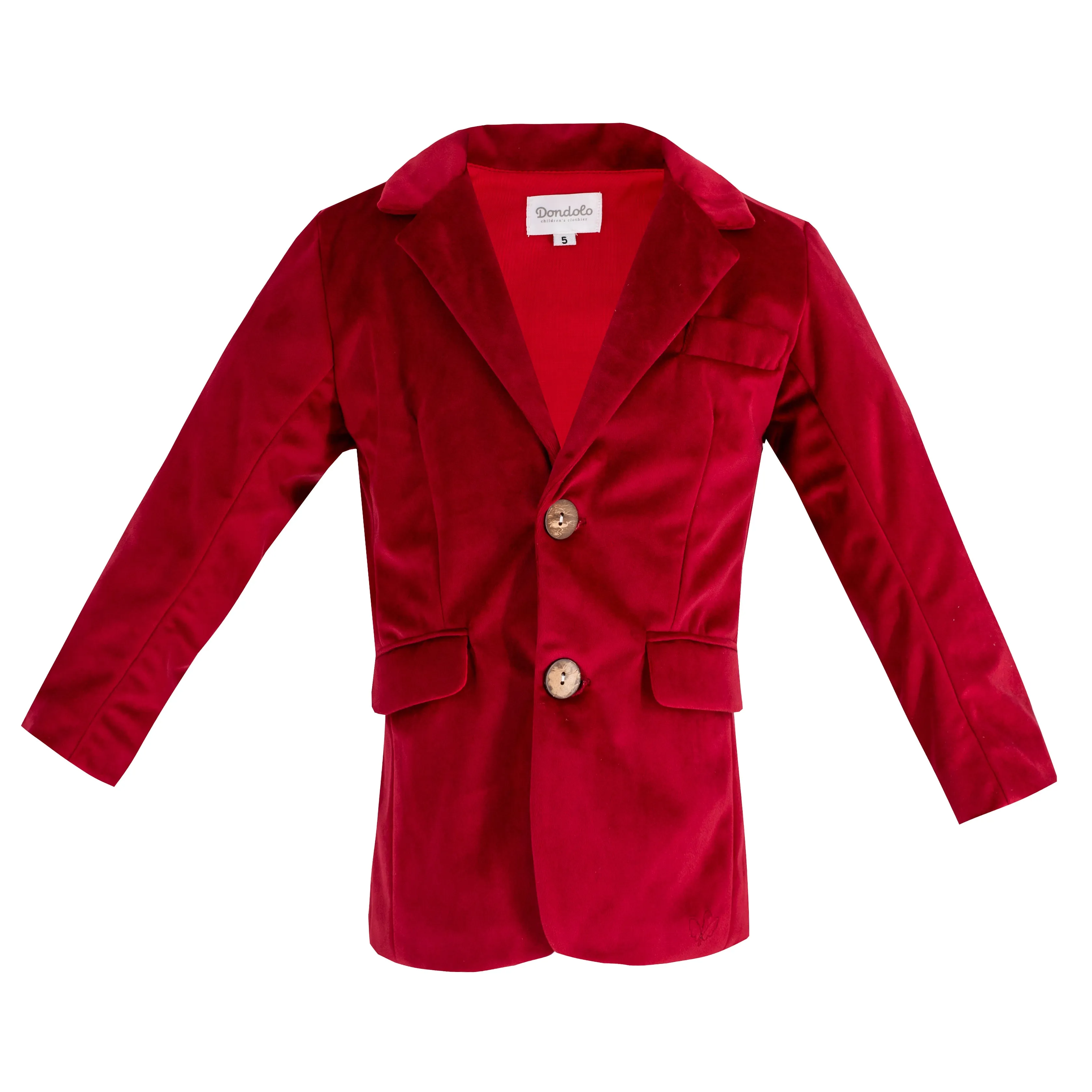 Hayden Boy Blazer - Red Velvet