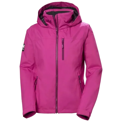 Helly Hansen Womens Crew Hooded Midlayer Sailing Jacket 2.0 Magenta