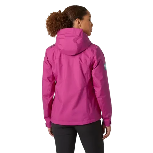 Helly Hansen Womens Crew Hooded Midlayer Sailing Jacket 2.0 Magenta