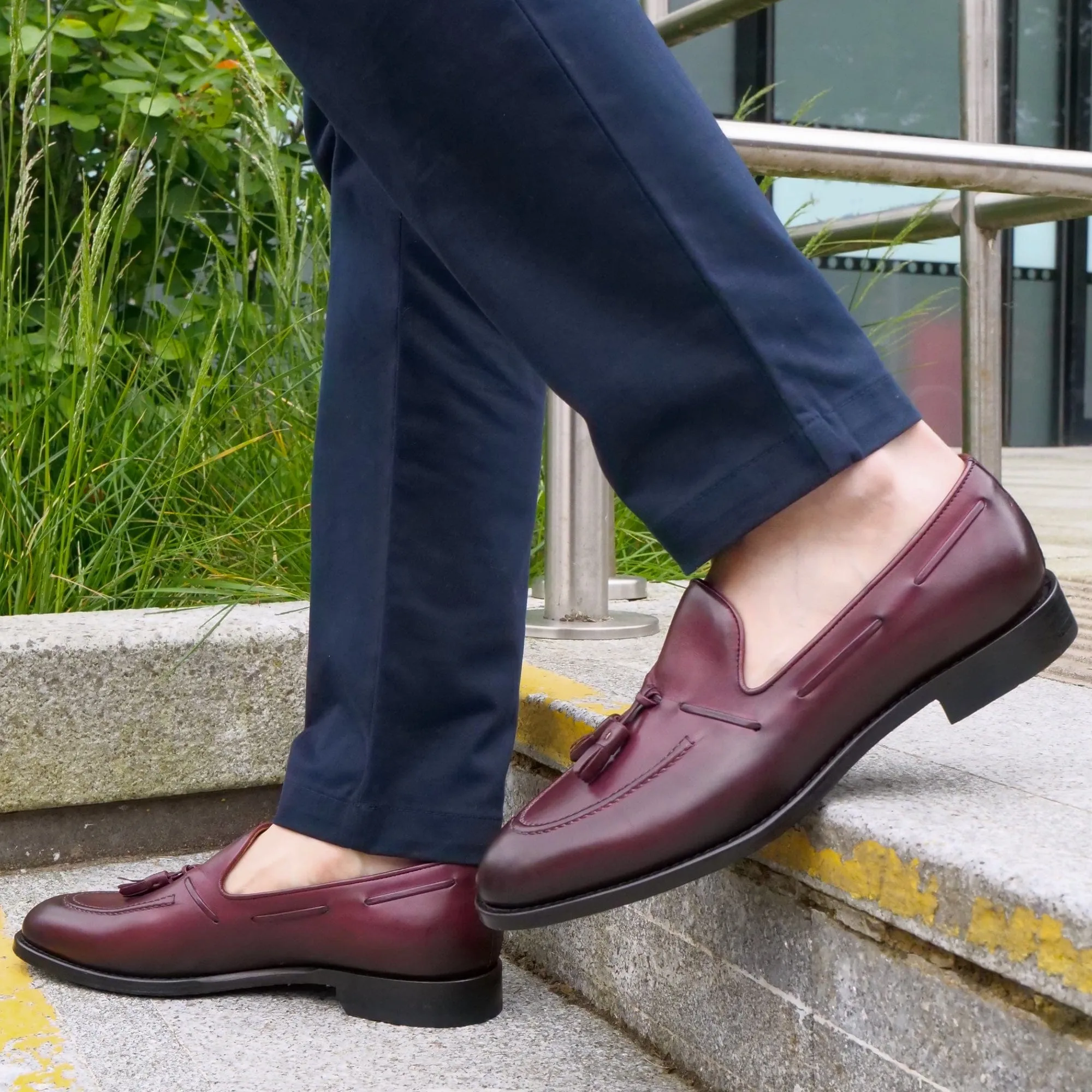 Henley Tassel Loafer Oxblood