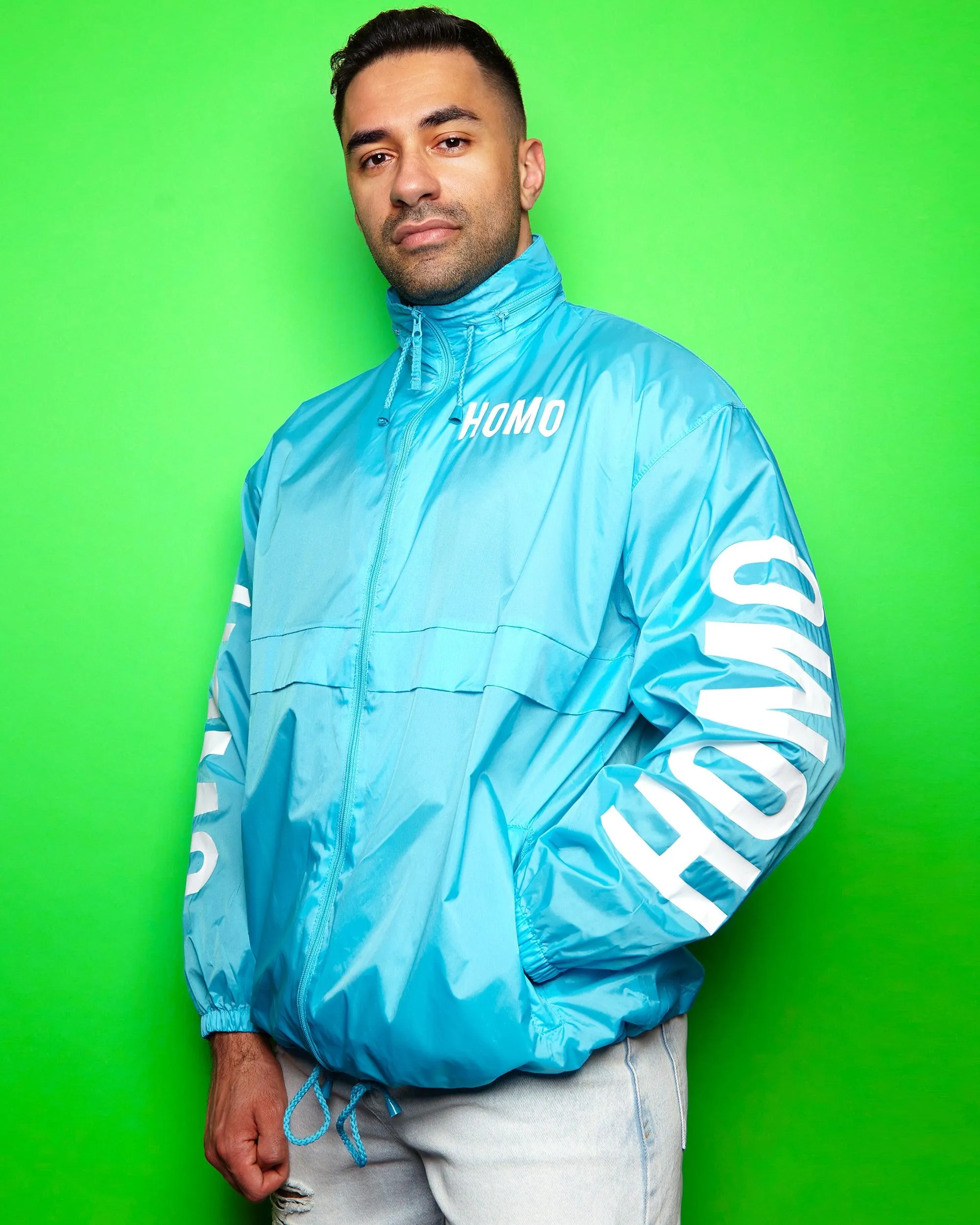 HOMO Atoll Blue- windbreaker jacket