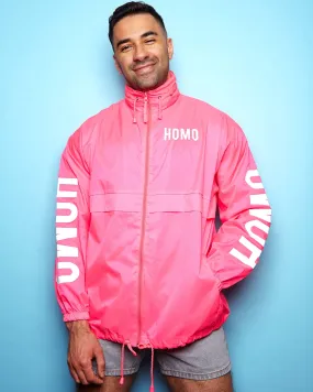 HOMO fluorescent pink - windbreaker jacket