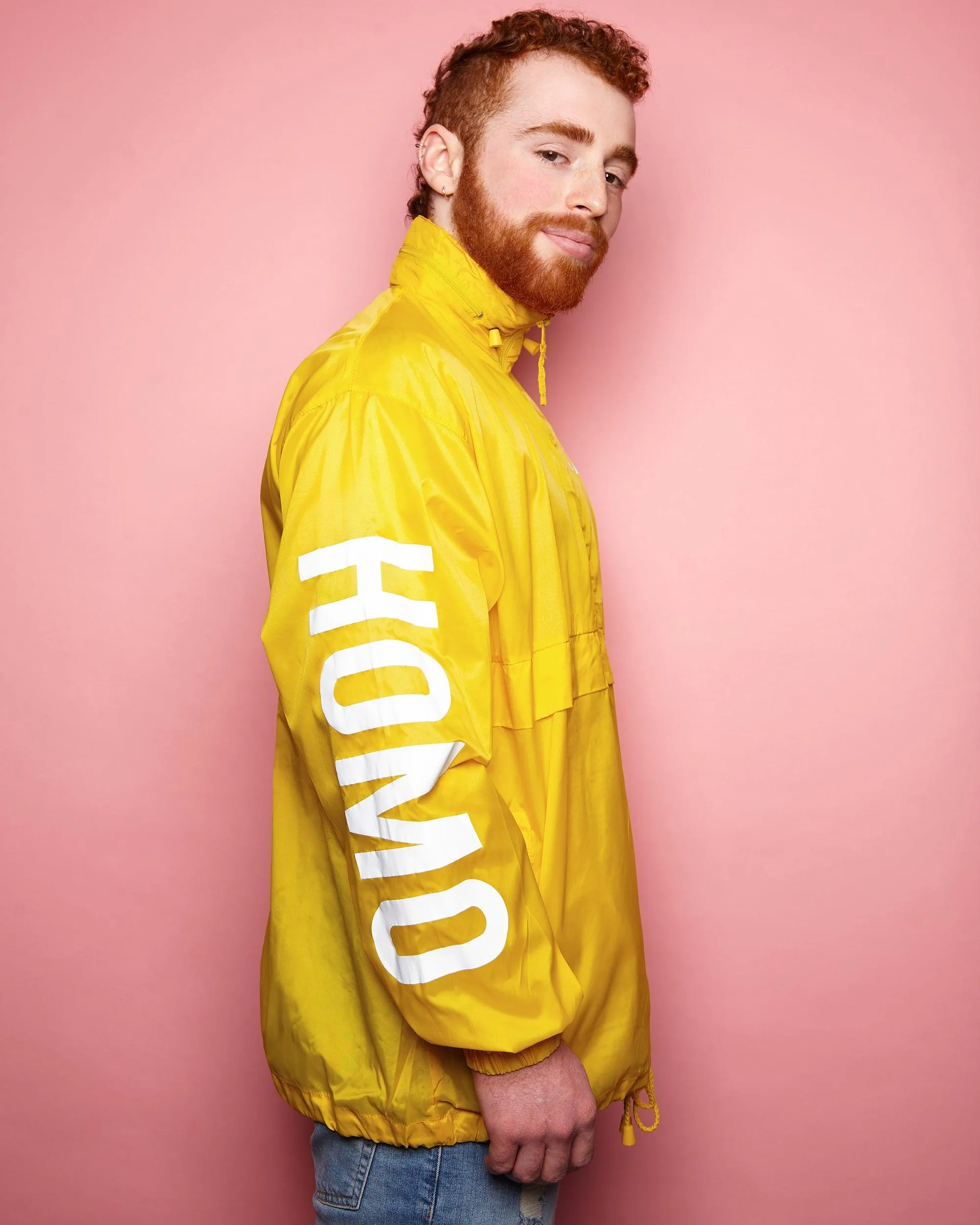 HOMO yellow - windbreaker jacket