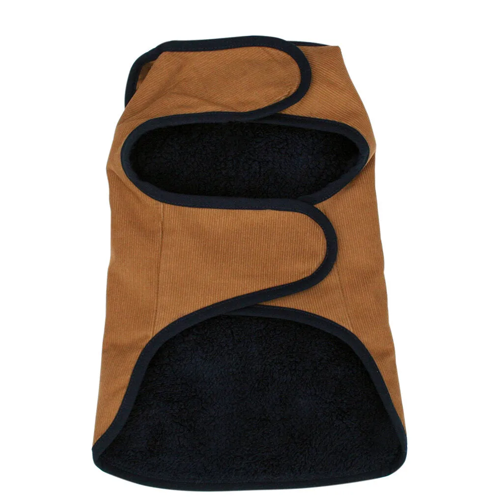 Inca Trail Corduroy   Fleece Cozy Dog Jacket (FINAL SALE)