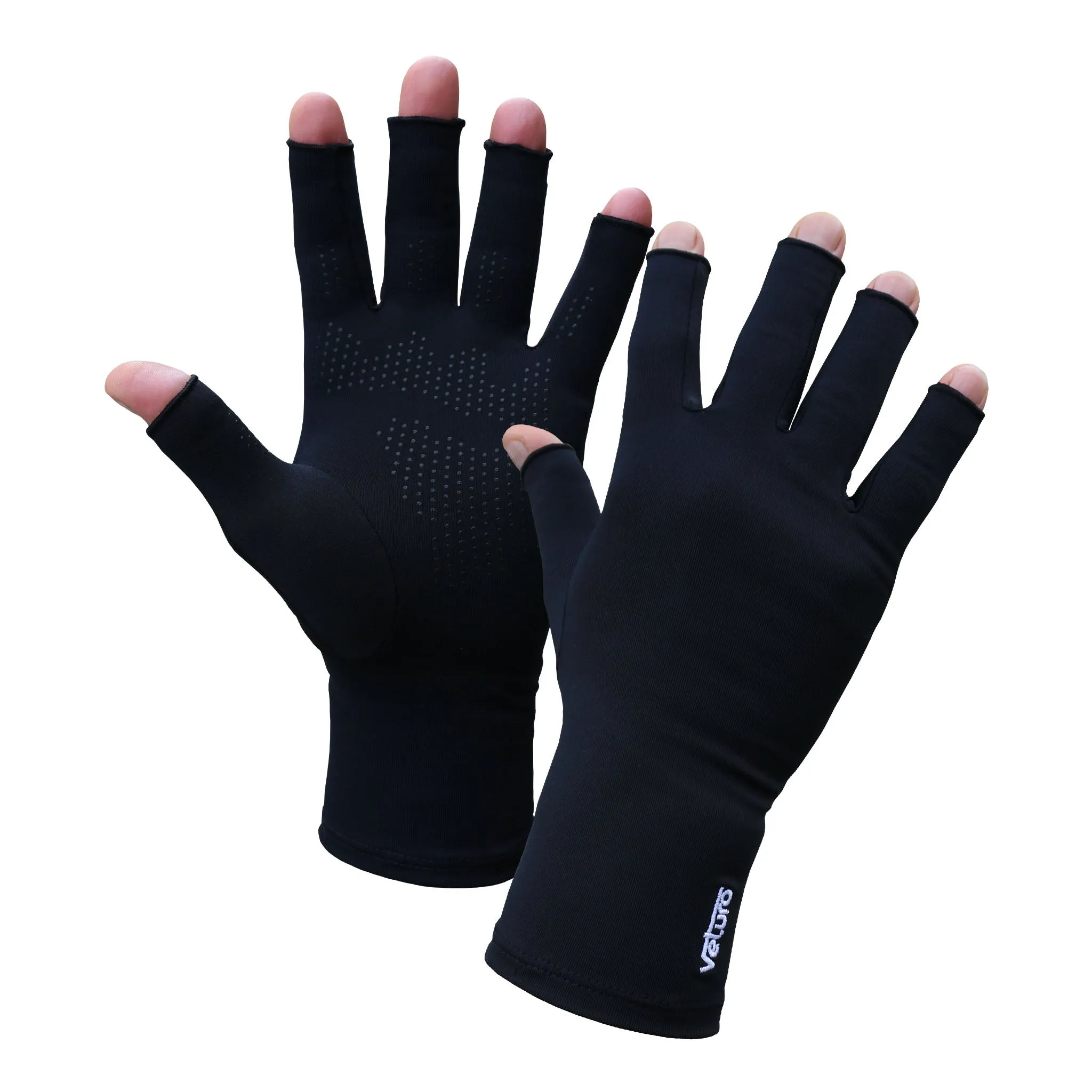 Infrared Compression Open Finger Gloves Palm Grip