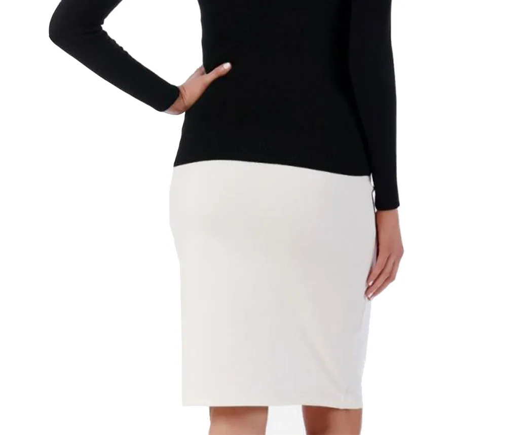 InstantFigure Short Pencil Skirt with Elastic Waist 168024