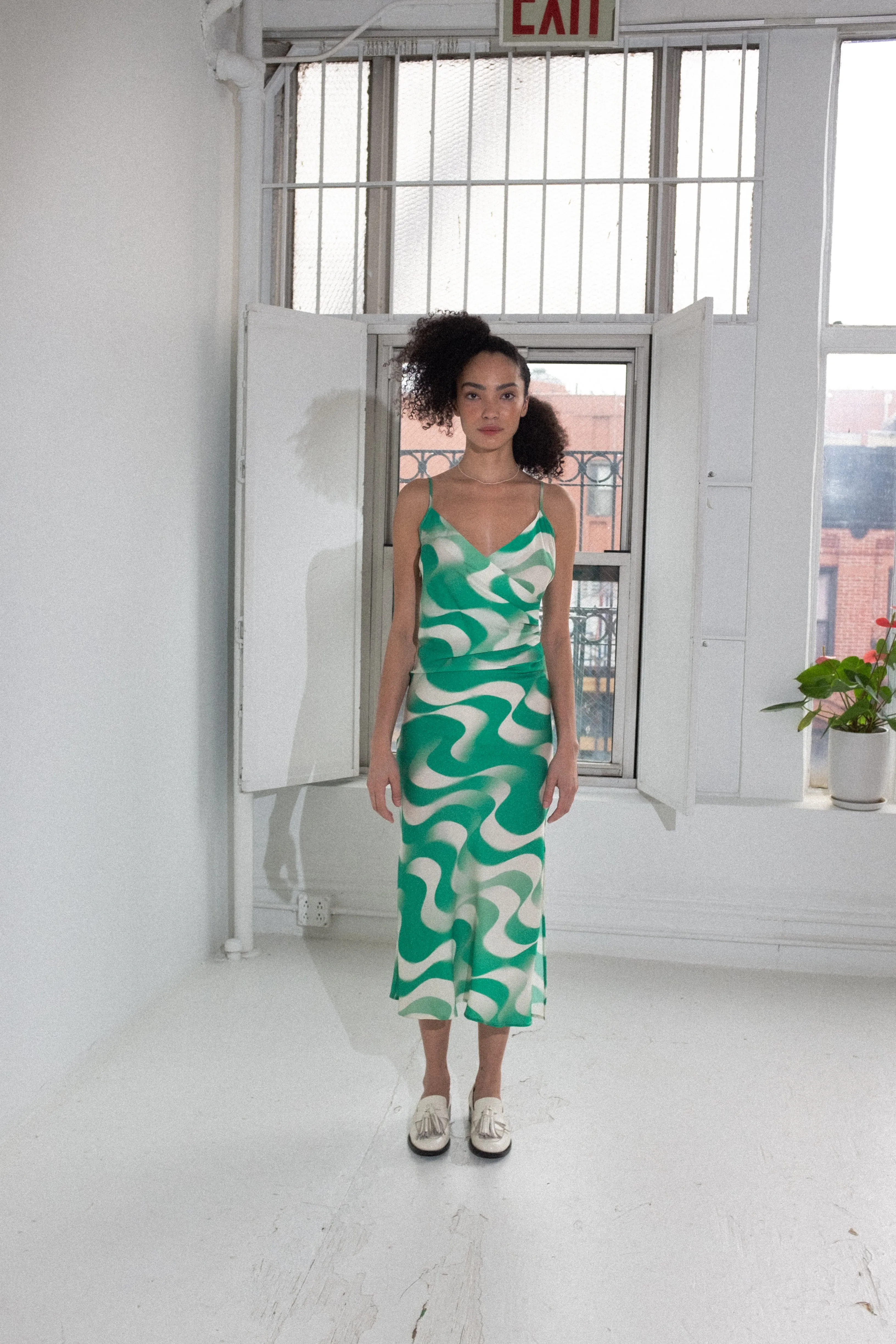 Ioana Dress in Volna Green