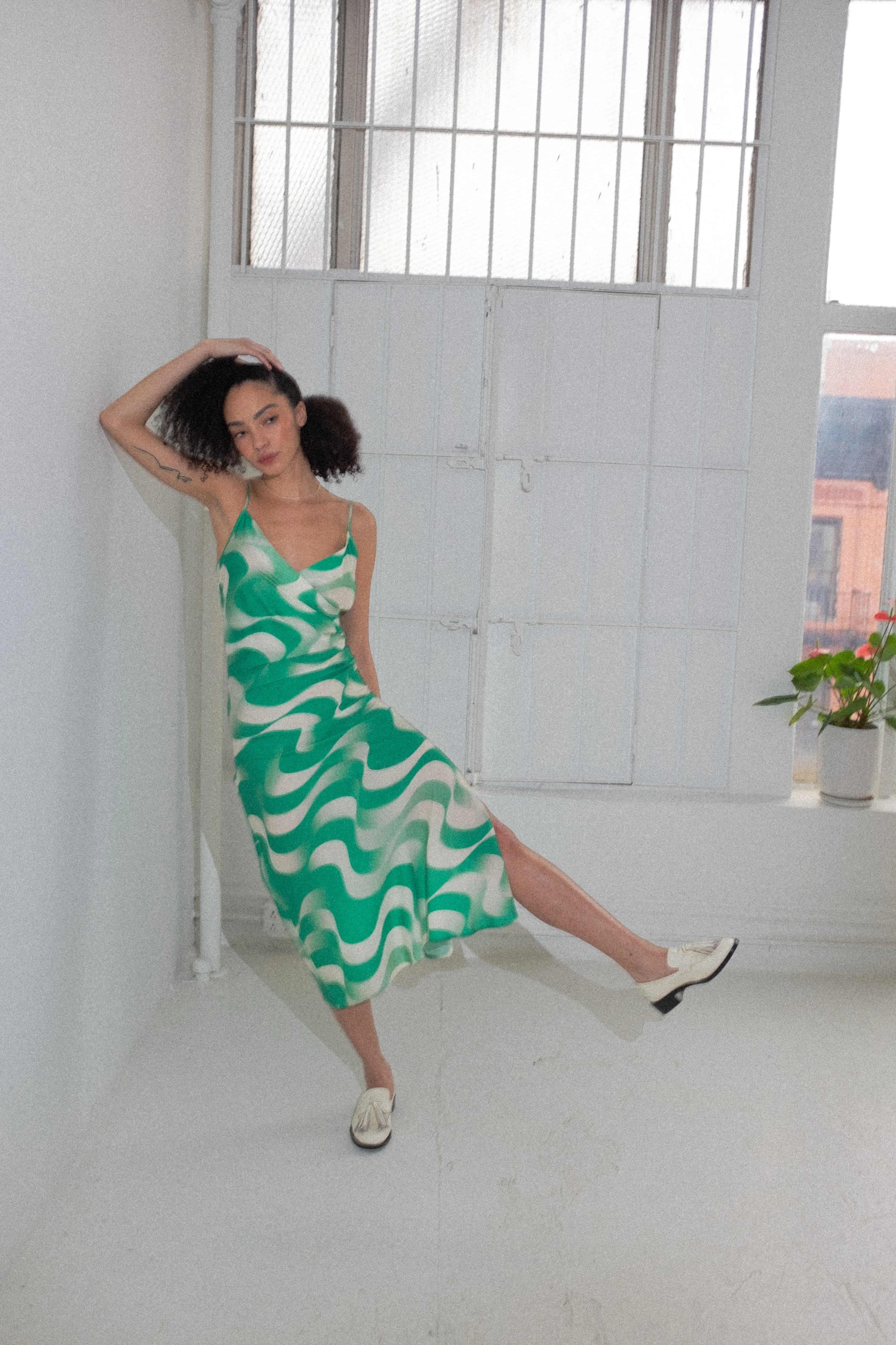 Ioana Dress in Volna Green