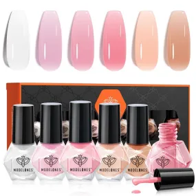 Jelly Kiss - 6 Colors Nail Polish Set