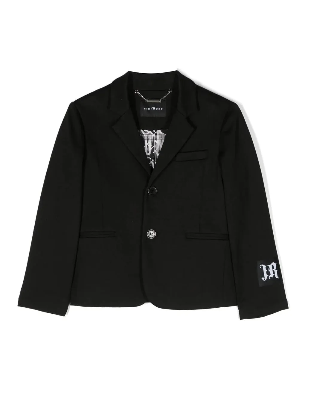 JOHN RICHMOND-Boy's Blazer with logo-RBP23085GCHB