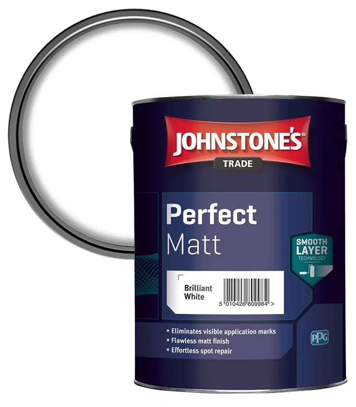 Johnstone's Trade Perfect Matt Paint - Brilliant White