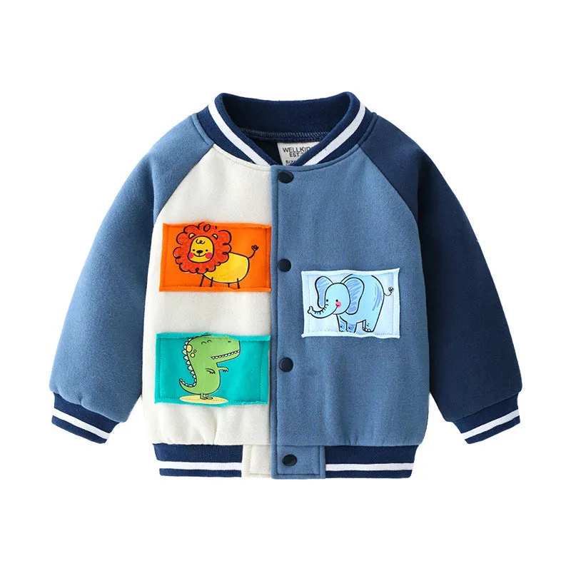 Kid's Fleece Baseball Jacket