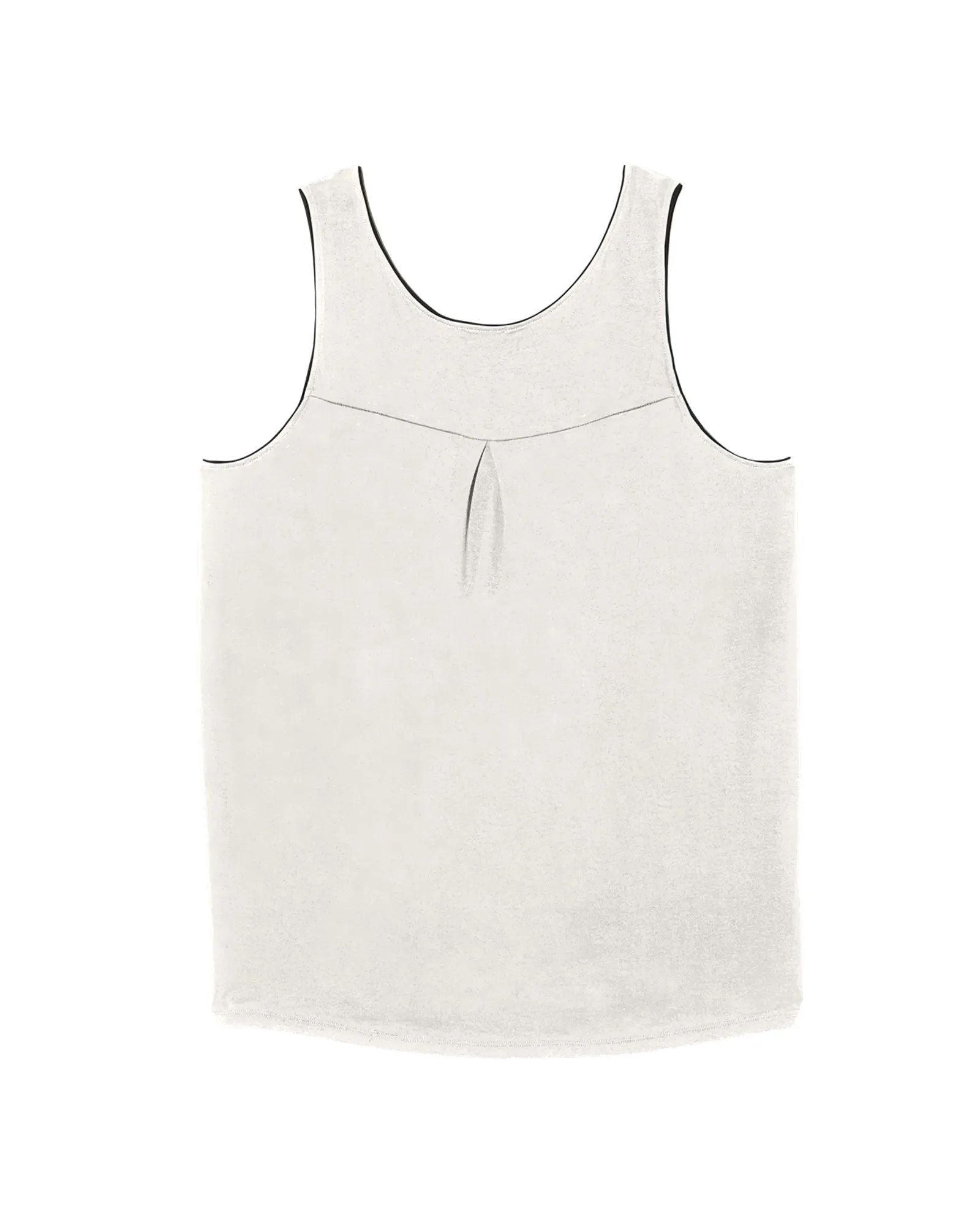 Kindred Zip Front Tank | White / Black