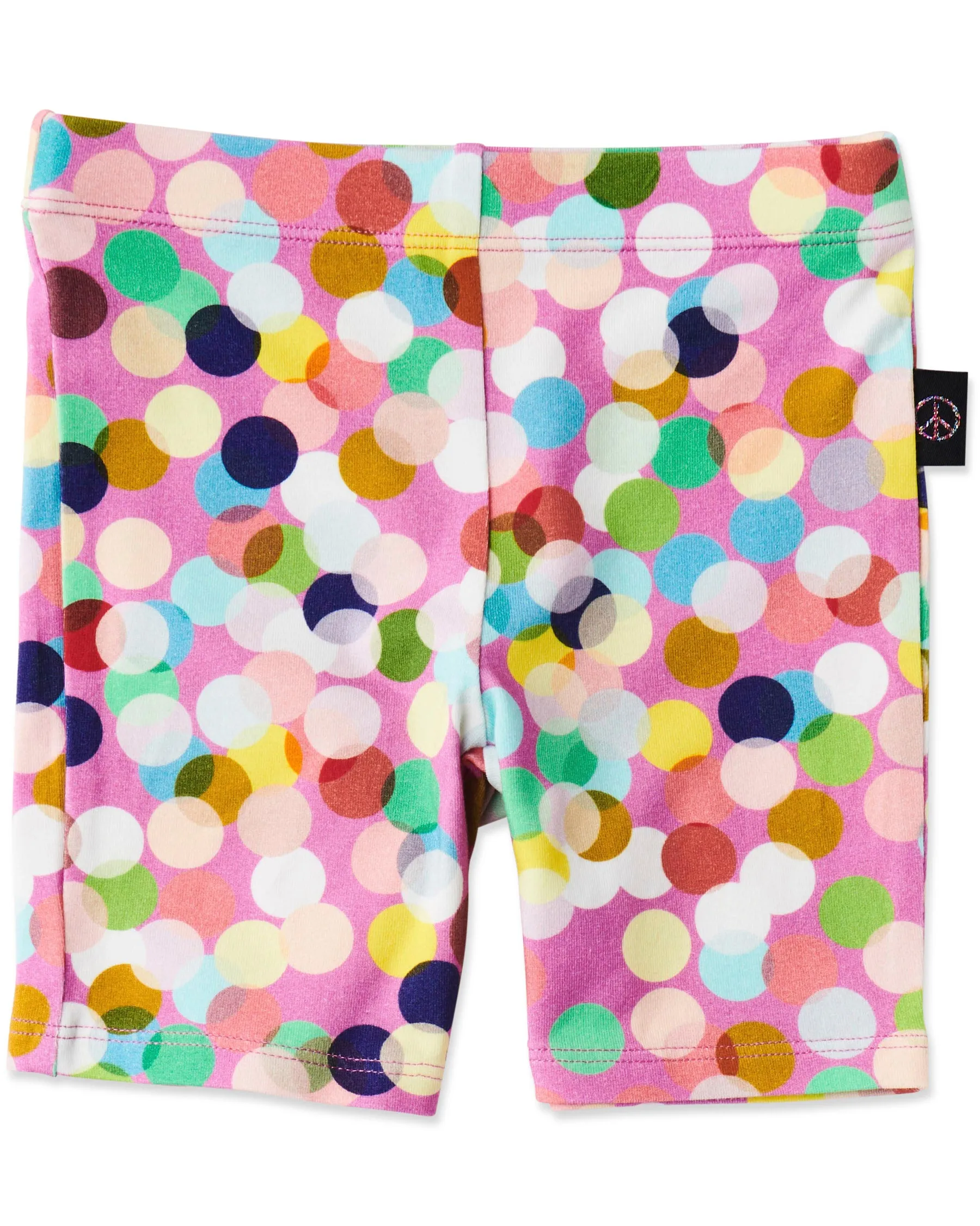 Kip & Co Confetti Pink Organic Cotton Bike Shorts